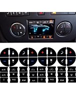 2 Packs of AC Dash Button Repair Kit - Compatible with Chevy, Best for Fixing Faded or Ruined Buttons