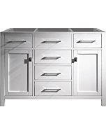 Virtu USA Caroline 48 inch Single Sink Bathroom Vanity Cabinet in White (Cabinet Only) - MS-2048-CAB-WH