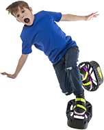 Black Moon Shoes with bounce platform for jumping fun.