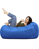 Jaxx Sofa Saxx Bean Bag Lounger, 4-Feet, Blueberry