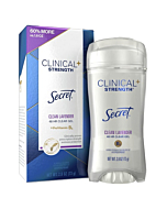 Secret Antiperspirant Clinical Strength Deodorant for Women, Clear Gel, Clean Lavender, 2.6 Oz