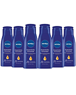 NIVEA Essentially Enriched Body Lotion for Dry Skin - Pack of 6, 2.5 fl. oz. Travel Size Toiletries