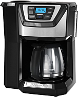 BLACK+DECKER 12-Cup Mill and Brew Coffeemaker, Black, CM5000B