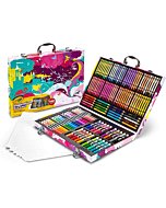 Crayola Inspiration Art Case Coloring Set - Pink (140 Count), Holiday Gifts for Girls & Boys