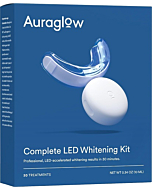 Teeth Whitening Kit: Powerful LED Light & 35% Carbamide Peroxide Gel for Fast Results By Auraglow 