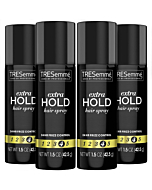 TRESemmé Tres Two Spray Extra Hold Hairspray, Extra-Firm Control, Strong Hold with Touchable Feel, Humidity Resistant, All Day Frizz Control, Pack of 4 – 1.5 oz each