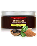 Natural Magnesium Cream for Pain Calm, Leg Cramps, Sleep & Muscle Soreness. With Moisturizing Organic Cocoa Butter and Vitamin E - No Harmful Ingredients. Our USA Made Creme is Safe for Kids (8 fl oz)