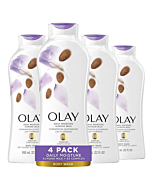 Body Wash for Women by Olay, Daily Moisture with Almond Milk Body Wash, 22 oz, (4 Count)