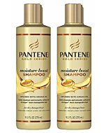 Pantene Gold Series Shampoo Moisture Boost 9.1 Ounce (270ml) (2 Pack)