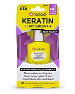 Nail-Aid Keratin 3 Day Growth Nail Treatment & Strengthener, Clear, 0.55 Fl Oz