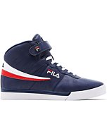 Fila Vulc 13 Mid Plus 2 Men's Walking Shoe in White/Silver/Gum colorway.