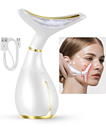 Ms.W Face Massager for Women,Portable Facial Massager for Skin Care,Electric Face Massage Kit with 45 ±5℃ Heat & 3 Massage Modes