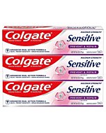 Colgate Sensitive Whitening Toothpaste, Enamel Repair and Cavity Protection, Prevent and Repair, Gentle Mint - 6 ounce (3 Pack)