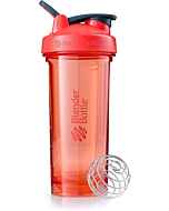 BlenderBottle Shaker Bottle Pro Series Perfect for Protein Shakes and Pre Workout, 28-Ounce, Coral