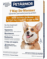 PetArmor 7 Way De-Wormer chewable tablets for dogs