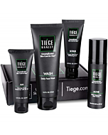 Tiege Hanley Men's Acne System - Level 1 | Acne Treatment Products for Men | Routine Set Contains: Face Wash, Moisturizer, Face Scrub & Salicylic Acid Acne Cream | Uncomplicated Skin Care for Men