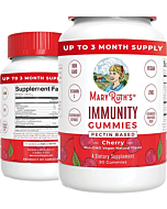 Mary Ruth's 5-1 Immunity Gummies with Elderberry for Kids & Adults | Cherry | Pectin Based | Vegan | 90 Count