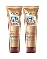 L'Oreal Paris EverCreme Sulfate Free Shampoo and Conditioner Kit for Dry Hair, Triple Action Hydration for Dry, Brittle or Color Treated Hair, with Apricot Oil, 8.5 Ounce, Set of 2