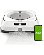 iRobot Braava Jet M6 (6110) Ultimate Robot Mop- Wi-Fi Connected, Precision Jet Spray, Smart Mapping, Works with Alexa, Ideal for Multiple Rooms, Recharges and Resumes, White