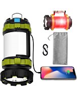 Wsky Rechargeable Camping Lantern, 1800LM Camp Light Camping Lamp, 6 Modes, 4400 Capacity Power Bank - Best Lantern Flashlight for Camping Outdoor Hurricane Emergency Everyday Flashlight