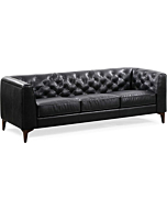 POLY & BARK Essex furniture, 89 inches, Onyx Black