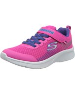 Skechers Kids Girls MICROSPEC Sneaker, Pink/Purple, 11.5 Little Kid