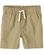 The Children's Place baby boys and Toddler Pull on Jogger Shorts, Flax Single, 3T US