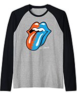 Rolling Stones Official Zig Zag Tongue '89 Raglan Baseball Tee