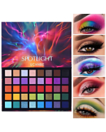 UCANBE Spotlight Eyeshadow Palette Professional 40 Color Eye Shadow Matte Shimmer Makeup Pallet Highly Pigmented Colorful Powder Long Lasting Waterproof Eye Shadow