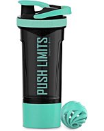 Artoid Mode Inspirational Fitness Workout Sports Protein Shaker Bottle 24-Ounce, Dual Mixing Technology with Shaker Balls & Mixing Grids Included, Twist and Lock Protein Box Storage Included