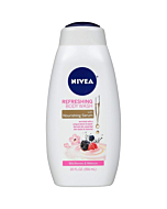 NIVEA Wild Berries and Hibiscus Refreshing Body Wash with Nourishing Serum, 20 Fl Oz Bottle