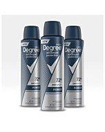 Degree Men Antiperspirant Deodorant Spray 72 HR Wetness Protection Power Strongest Antiperspirant Spray for Excessive Armpit Sweat 3.8 oz, Pack of 3