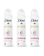 Dove Antiperspirant Deodorant Dry Spray No White Marks Clear Finish Invisible 48-Hour Sweat and Odor Protecting Deodorant for Women 3.8 oz 3 Count