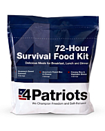 4Patriots 72-Hour Emergency Food Supply Survival Kit, Perfect for Camping, Freeze Dried Preparedness Food, Designed to Last 25 Years, Be Ready with 16 Servings of Delicious Breakfast, Lunch, & Dinner