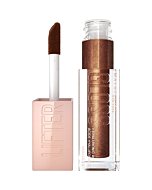 Maybelline Lifter Gloss, Hydrating Lip Gloss with Hyaluronic Acid, High Shine for Fuller Looking Lips, XL Wand, Crystal, Golden Neutral, 0.18 Ounce