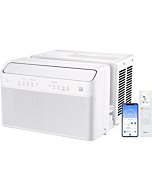 Window Air Conditioner: U-Shaped 10,000 BTU Smart Inverter - Cools up to 450 Sq. Ft. Ultra Quiet with Open Window Flexibility, Works with Alexa/Google Assistant, 35% Energy Savings By Midea 