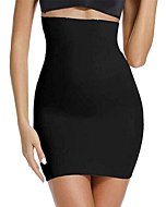 SLIMBELLE Half Slips Shaper Cool Comfort Seamless Firm Control Slip Shapewear Under Dress Tight Skirt Undergarments Black XL