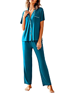 Avidlove Women's Pajamas Set in Peacock Blue