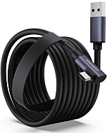 Oculus Link Cable 16FT/5M, Amavasion USB 3.1 to USB-C 5Gbps High Speed Data Transfer & Charging Cable Designed for Oculus Quest 2 / Meta Quest 2 and Gaming PC (Coaxial Black)