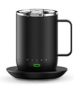 VSITOO S3 Pro Temperature Control Smart Mug with Lid, Coffee Mug Warmer with Mug for Desk Home Office, App Controlled Heated Coffee Cup, Self Heating Coffee Mug 14 oz, Electric Mug - Improved Design