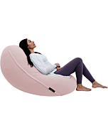 Moon Pod Adult Beanbag Chair, Pink - The Zero-Gravity Bean Bag for Stress, Anxiety, and All Day Deep Relaxation - Ultra Soft and Ergonomic Support for Back and Neck - for The Whole Family