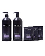 Nexxus Keraphix Shampoo and Conditioner + Repair Treatment Masks for Damaged Hair, Black, 33.8 Oz, 2 Count + 1.5 Oz, 3 Count