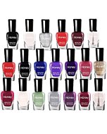 Tophany Non Toxic Nail Polish Set, Easy Peel Off and Fast Dry Nail Polish Set for Pack, Eco Friendly and Organic Water Based Nail Polish for Women,Teens(20 Bottles)