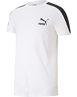 PUMA mens Iconic T7 Tee T Shirt, Puma White, Large US