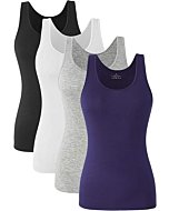 Orrpally Women's Basic Tank Tops in [Color] - 4-pack for everyday wear