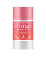 Crystal Magnesium Solid Stick Natural Deodorant, Non-Irritating Aluminum Free Deodorant for Men or Women, Safely and Effectively Fights Odor, Baking Soda Free, Coconut + Vanilla, 2.5 oz