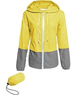 Raincoat Women Lightweight Waterproof Rain Jackets Packable Outdoor Hooded Windbreaker