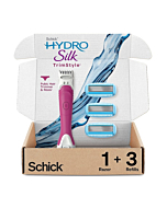 Schick Hydro Silk TrimStyle Moisturizing Razor for Women with Bikini Trimmer and 3 Refills