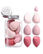 Makeup Sponge Set BS-MALL 7 Pcs blender sponge for Liquid, Cream, and Powder, Multi-colored Makeup Sponges Pink