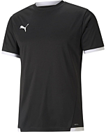 PUMA mens Teamliga Jersey T Shirt, Black/White, Large US